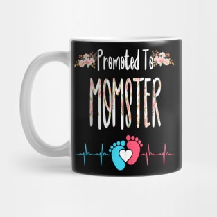 Promoted to MOMSTER - Pregnancy Announcement - Christmas Soon Mug